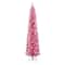 6ft. Pre-Lit Pink Tinsel Artificial Tree, Clear Lights